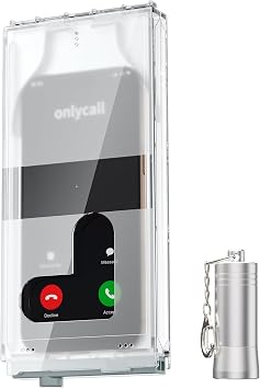 Portable Phone Lock Box for iPhone & Android, Self-control Cell Phone Jail for Students, Schools, Courts & Workplaces, Anti-distraction Tool with US-patented Magnetic Lock, Supports Answering Calls