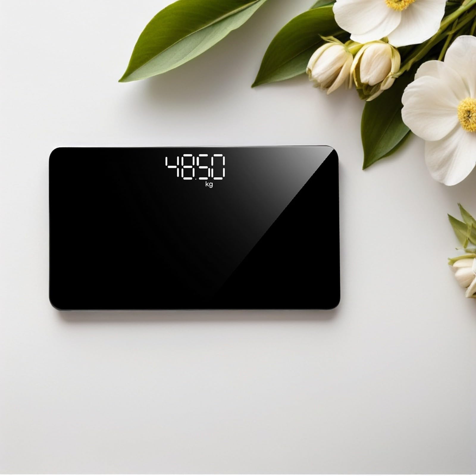 CANIGHT Bilancia Elettronica Colore Casuale Ricaricabile Portatile Superficie a Specchio, Design Compatto e Misurazioni Accurate, per Uso Domestico e Viaggi