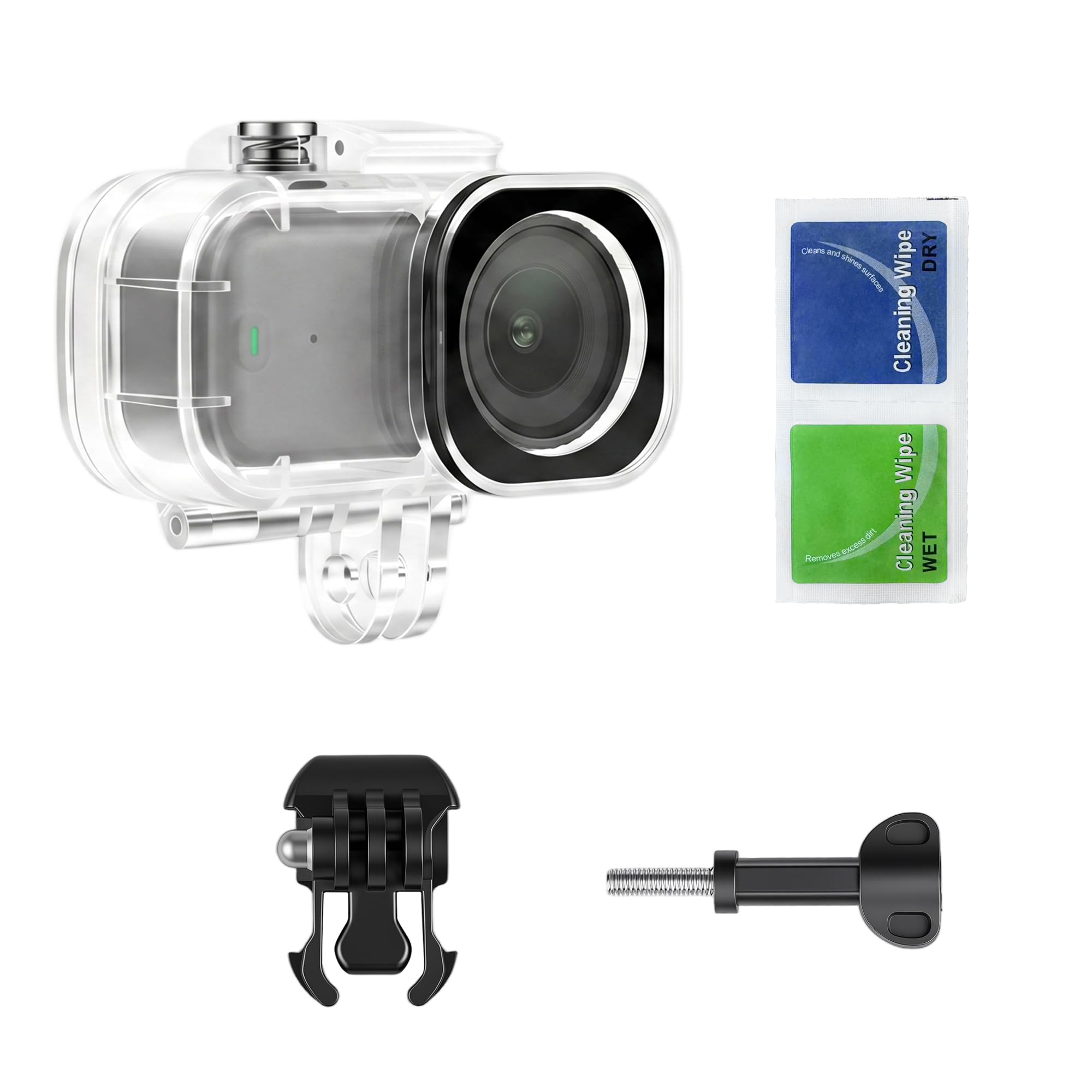 Walking Way Custodia Impermeabile per DJI Osmo Nano, Alloggiamento Subacqueo, Supporta Immersioni fino a 45m con Supporto a Sgancio Rapido e Accessori a Vite, per l'Unità Fotocamera Principale