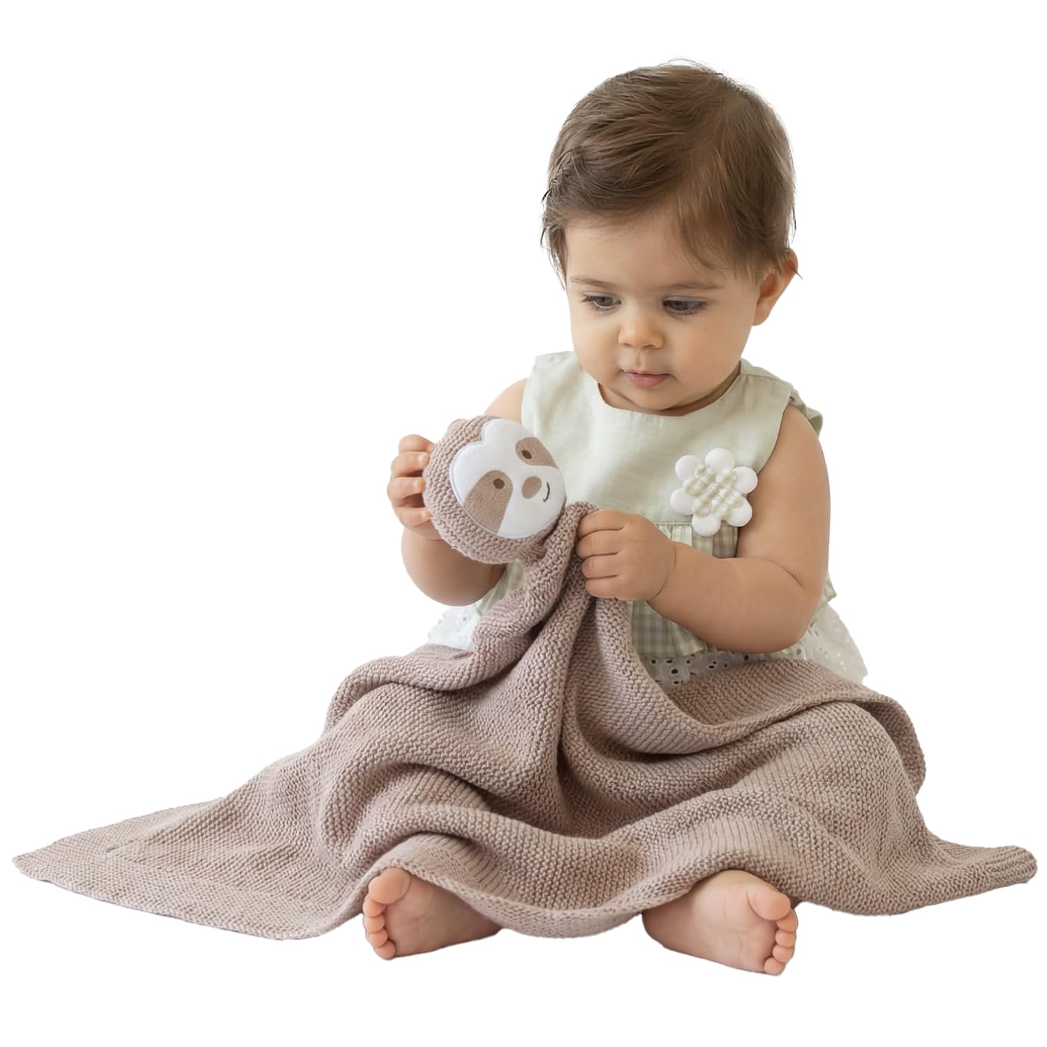 Couverture pour bébé douce et respirante en pur coton bio fait main