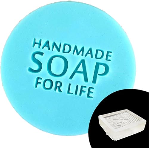 Miniatura 3 de Sello de fabricación de jabón natural para manualidades, manualidades, capítulos acrílicos, mini sello transparente en relieve para jabón de galletas