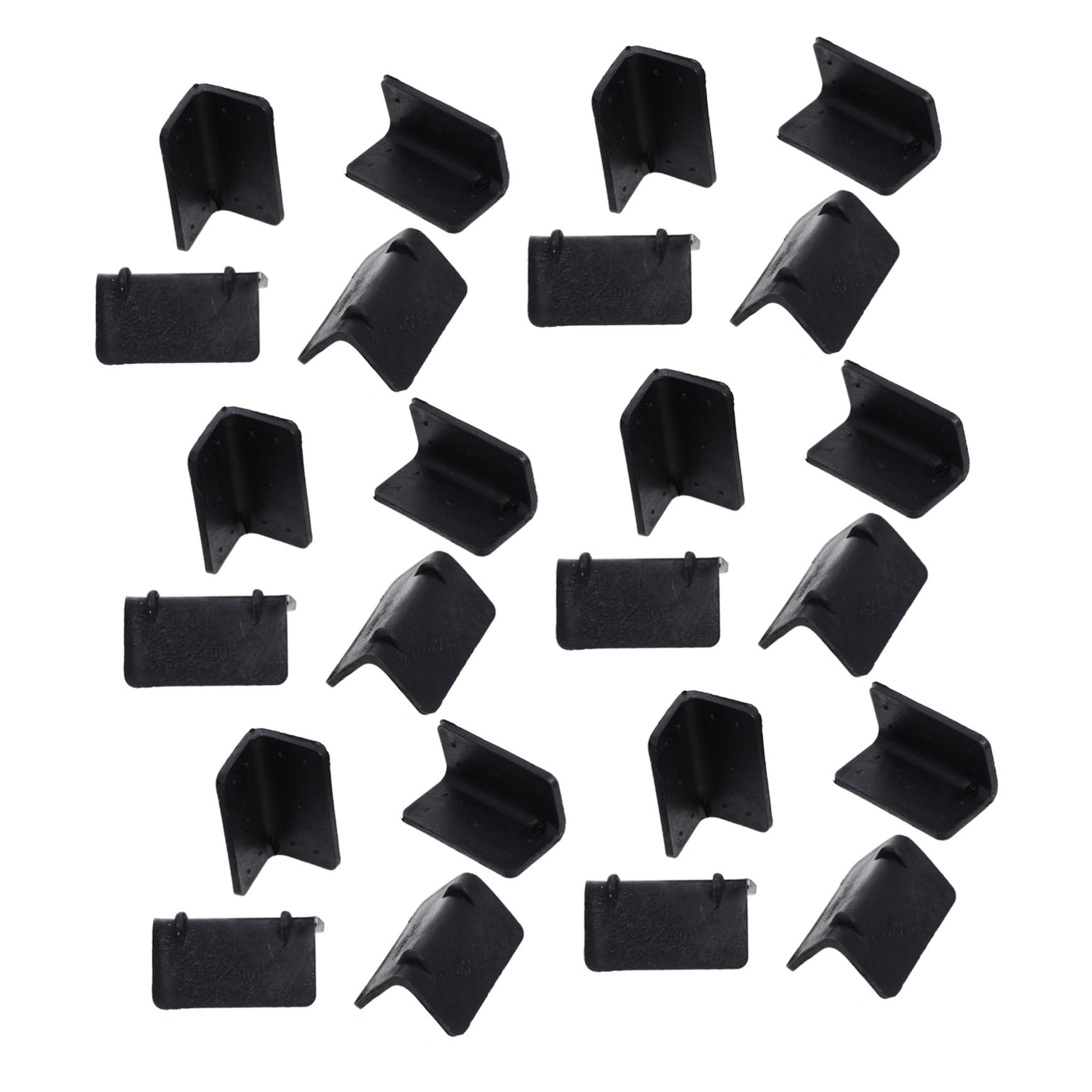 CIMAXIC 100 Pcs Corner Guard Cargo Packaging Edges Protectors Desk Corner Protector Cardboard Corner Protectors Furniture Corner Protectors Strap Corner Protector Reuseable Black Plastic