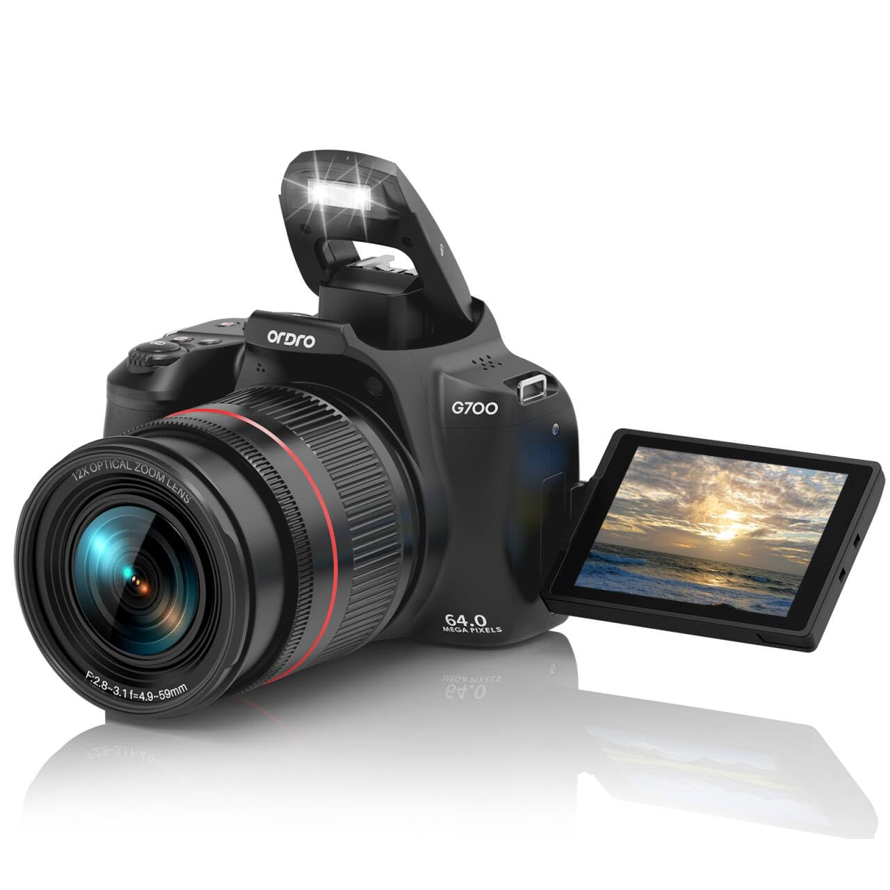 Amazon.com : Ordro G700 Digital Camera, 64MP | 12X Optical Zoom
