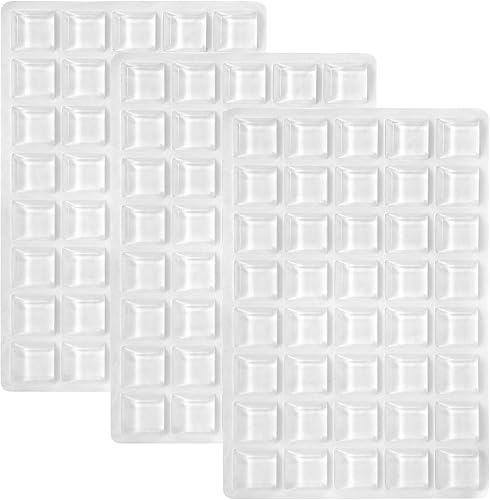 Parachoques cuadrados para gabinete, 120 piezas, protección de esquina, antideslizante, transparente