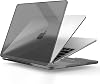 Minesk MacBook Air 15,3 ile Uyumlu M5 (A3448) M4 (A3241) M3 (A3114) M2 (A2941) Polikarbonat Sert Koruyucu Çizilme ve Darbe Önleyici Kılıf (Siyah Şeffaf, 15 inç 2023-2026)