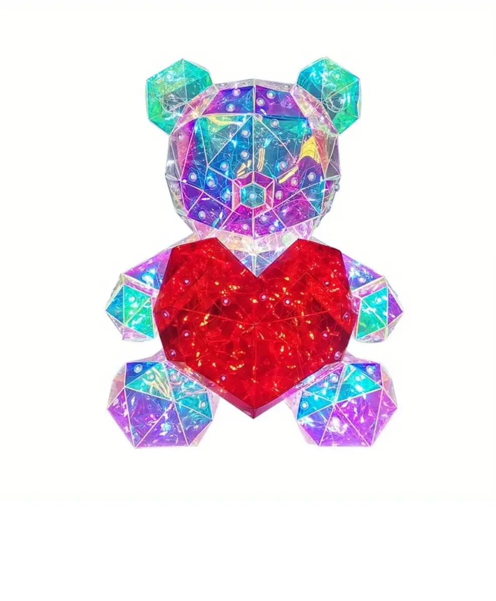 THE GIFT FACTORY Galaxy Teddy Bear LED Light Up Teddy Bear