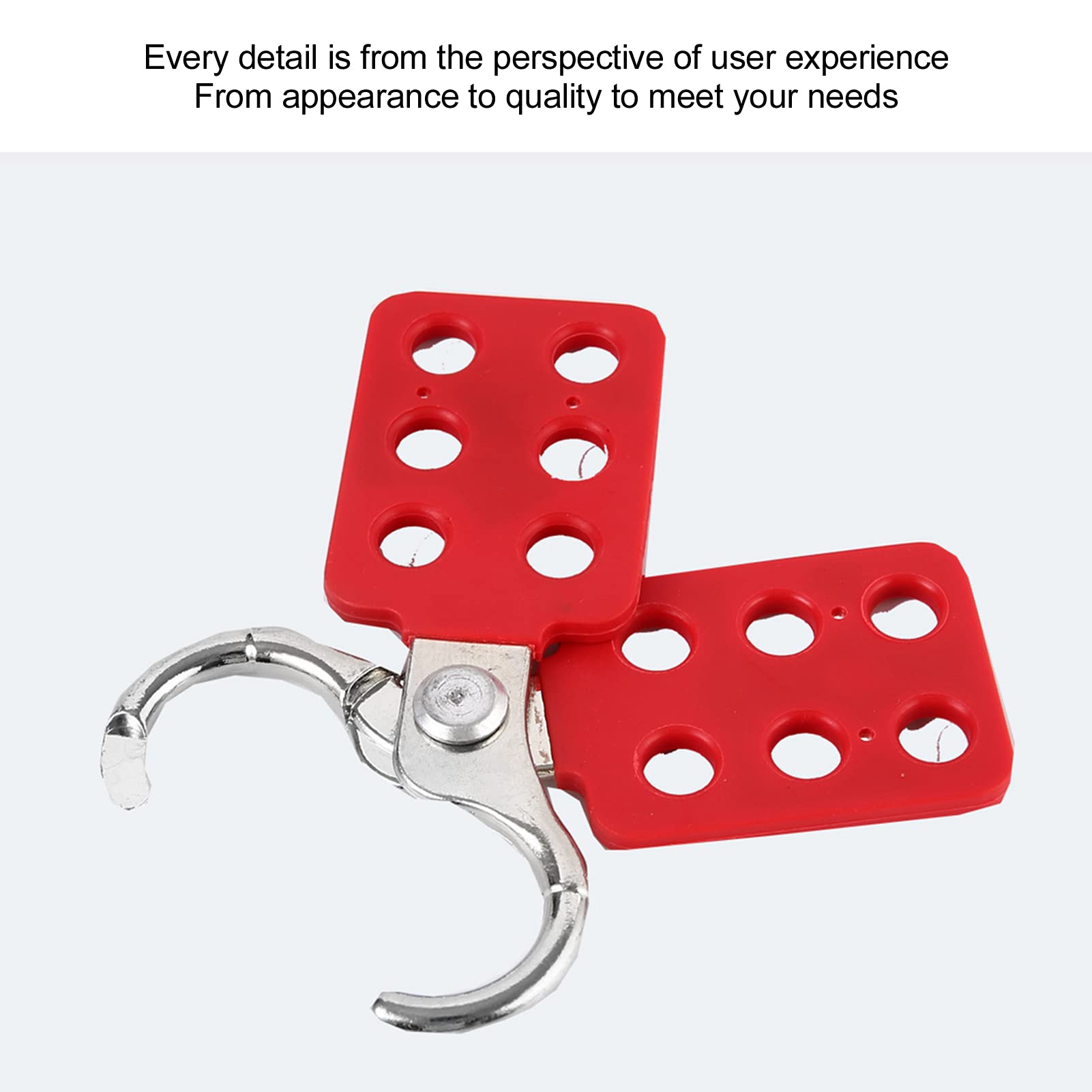 Jiawu HASP de Bloqueo de 10 Paquetes de Bloqueo, HASP de Bloqueo de 6 Agujeros, HASP de Aislamiento de Aluminio HASP, Lock Out Tag Out HASP, LOTO HASP Resistente Al Impacto para