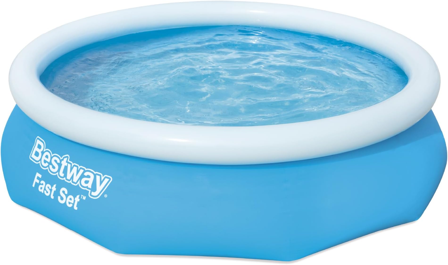 Bestway 10ft Fast Set Pool | Above Ground Swimming Pool for Kids and Adults, Outdoor Inflatable Pool, 3,800L