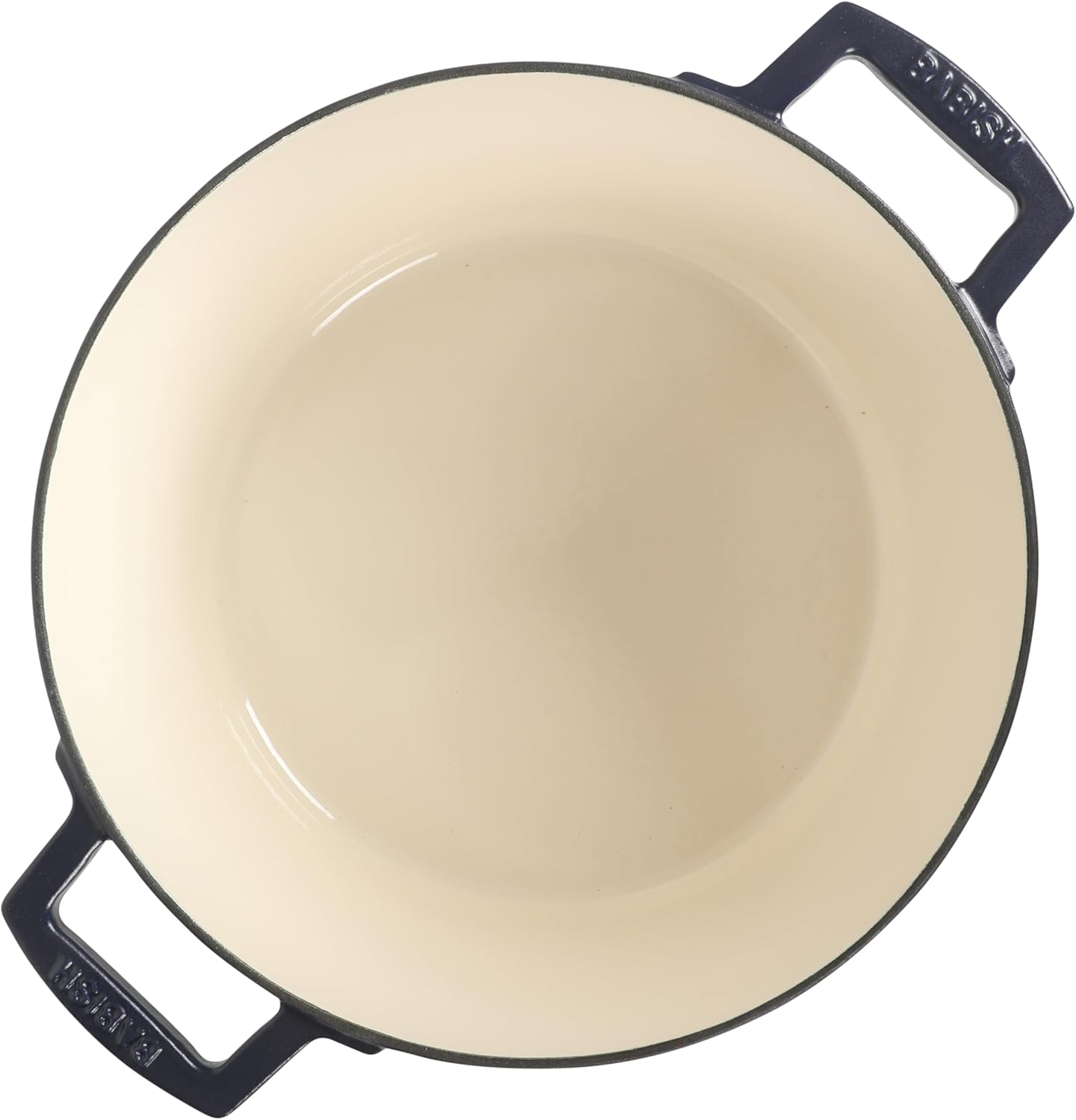 Babish 6-Quart Round Enameled Cast Iron Dutch Oven with Lid – Blue, Heavy-Duty Dutch Oven for Slow Cooking, Braising & Baking