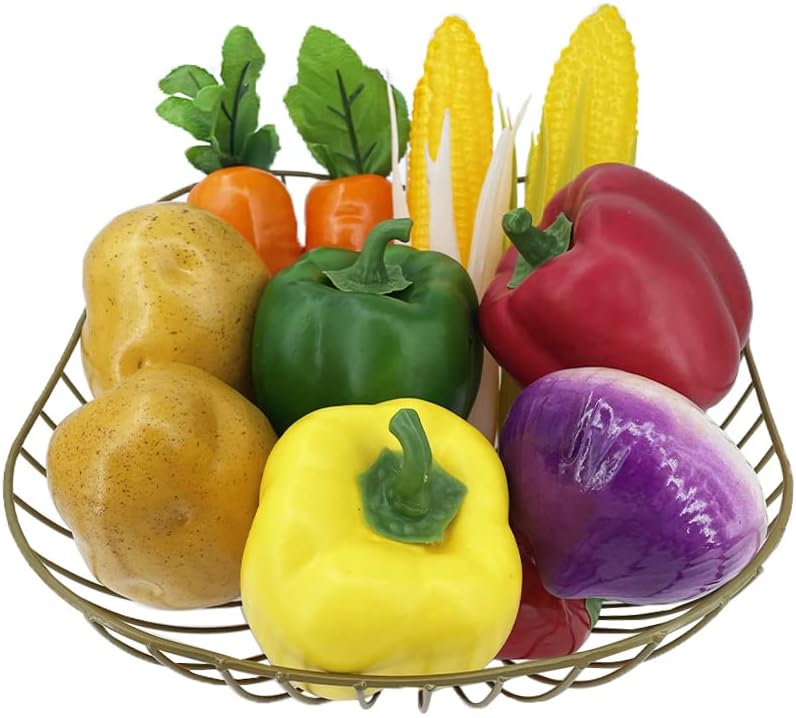 10 Pcs Artificial Vegetables,Fake Realistic Vegetable,Faux