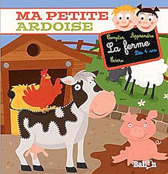 Board book "ma petite ardoise ; la ferme" [French] Book