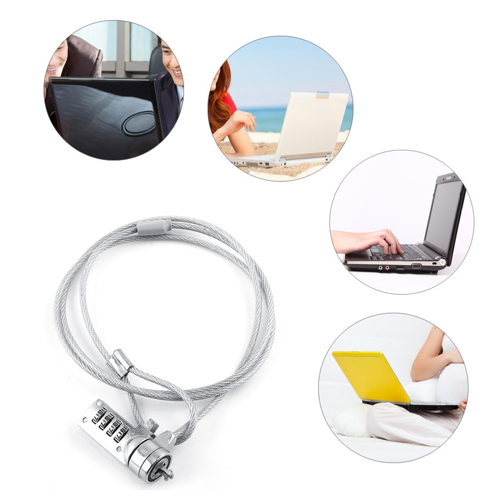 Amazon.co.jp: Fosa Laptop Combination Security Lock Cable Chain