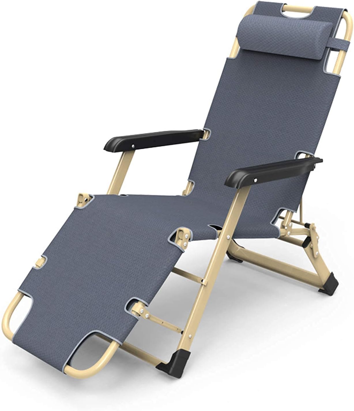 Amazon｜折りたたみ式ゼログラビティチェアビーチチェアサンラウンジャーリクライニングチェアビーチパティオガーデンキャンプアウトドア、グレー