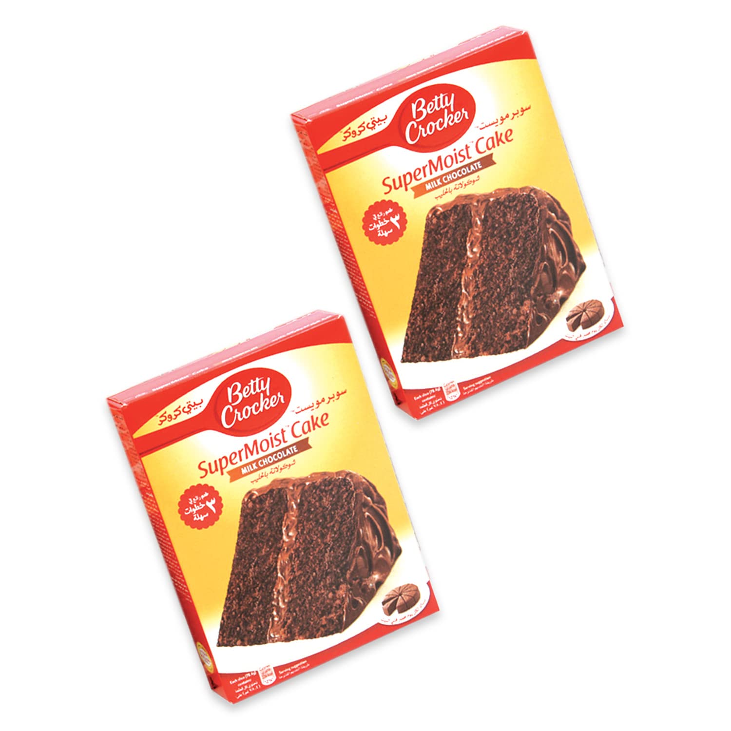 Betty Crocker Super Moist Cake Milk Chocolate 2 x 510g