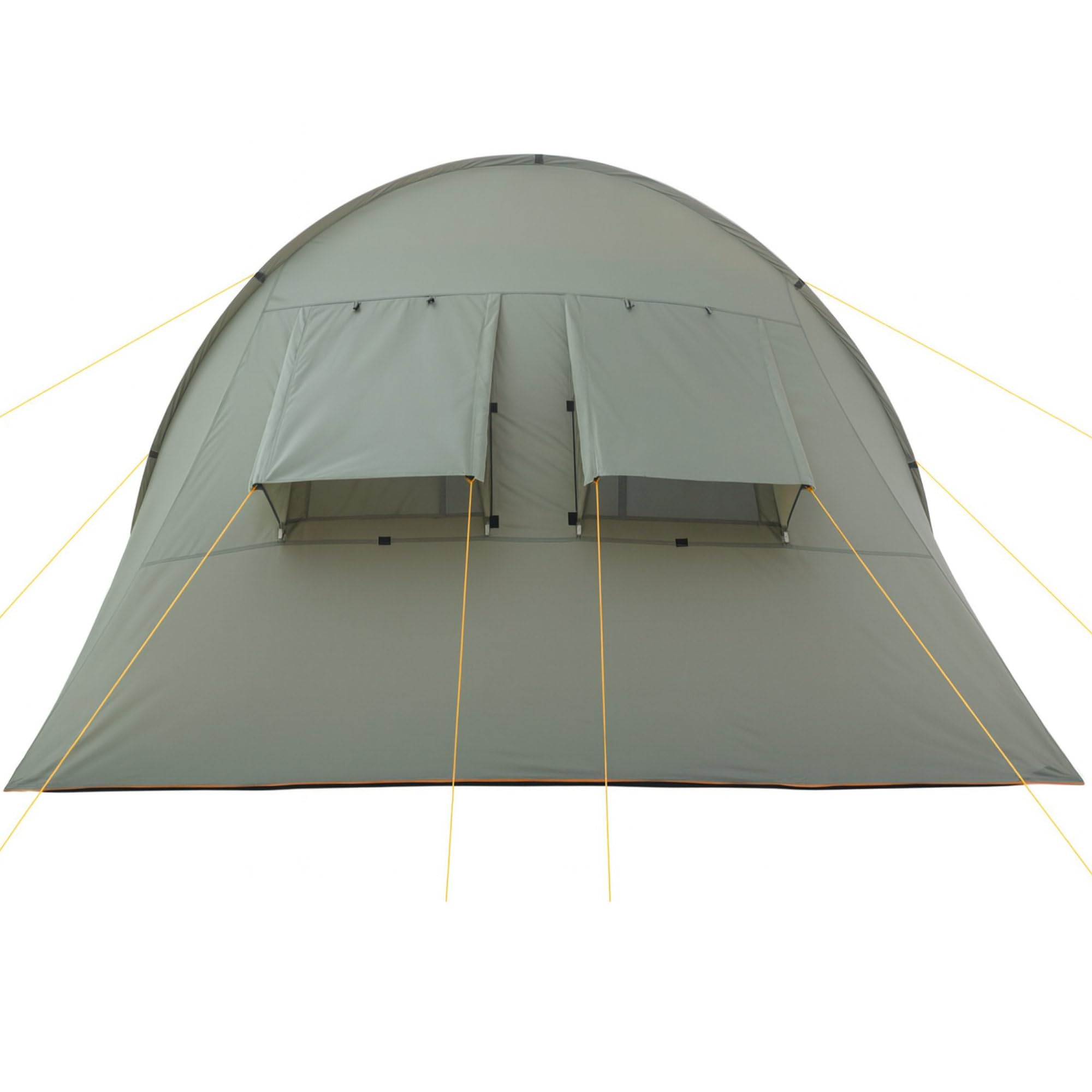 CampFeuer Tienda de Campaña Familiar Tipo Tunel para 4 Personas Extragrande TunnelX I Columna de Agua 5.000 mm I Impermeable con 3 Entradas