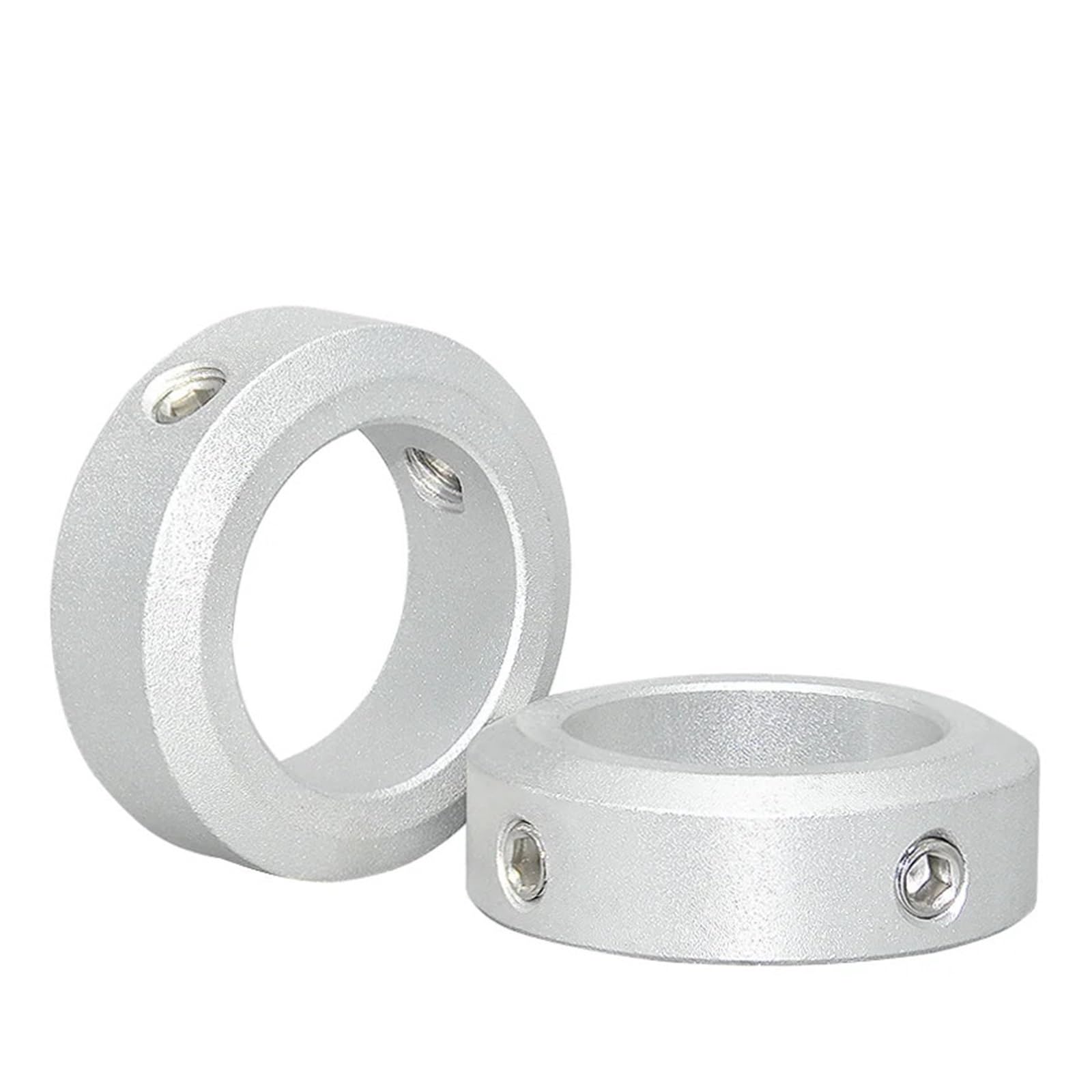 Bague de retenue de Collier d'arbre Type de vis d'arrêt Bague de retenue localisateur de retenue d'arbre en Alliage d'aluminium avec vis de diamètre 3 4 5 6 8 10(NITCN-8-14-8 10pcs)