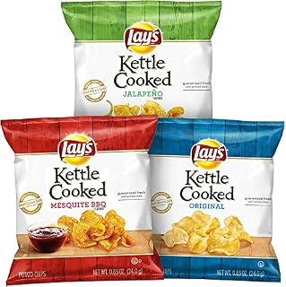 Lay's Kettle Cooked Potato Chips Variety Pack, 40 Count