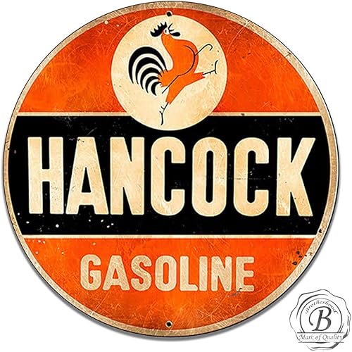 Miniatura 305 de Brotherhood Letrero de gas vintage de reproducción de letreros de metal vintage, letrero redondo de metal para garaje y hogar, 8 pulgadas de Nourse