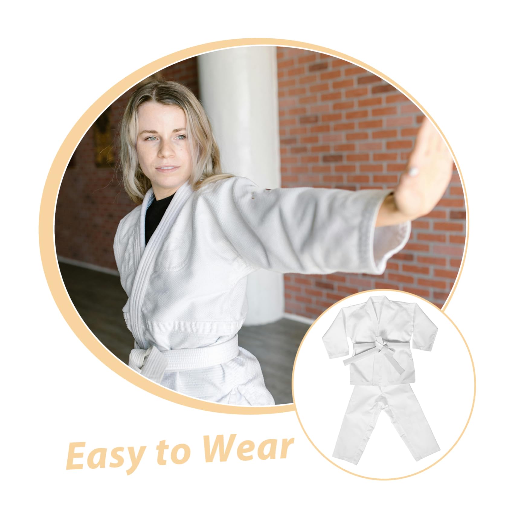 Homoyoyo Uniforme de kárate jeet Kune do Traje Karate Adulto Traje Karate Traje Karate Resistente Disfraz de Karate para Uniformes de Taekwondo poliéster