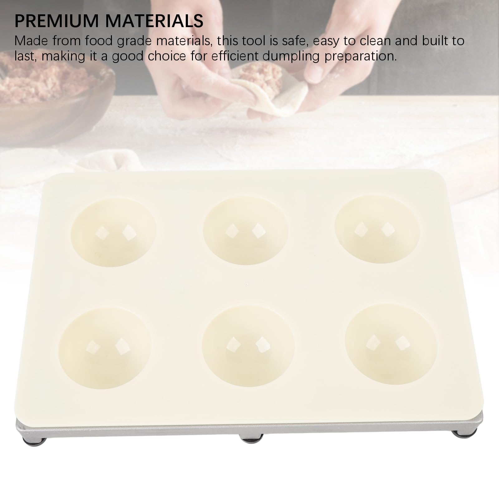 Ravioli Maker Pressa per Ravioli Pasta Maker 6 Fori Lega di Alluminio ABS Facile da Usare per la con Design Rotondo Adatto per Alimenti