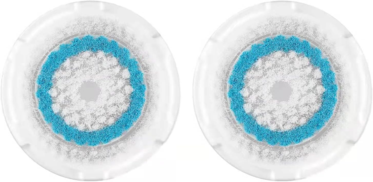 efly Brush Head Replacements Compatible with Clarisonic Mia 1, Mia 2, Mia Fit, Alpha Fit, Smart Profile Uplift and Alpha Fit (4Packs(Blue+Black+Green+Pink)) (2 Packs)