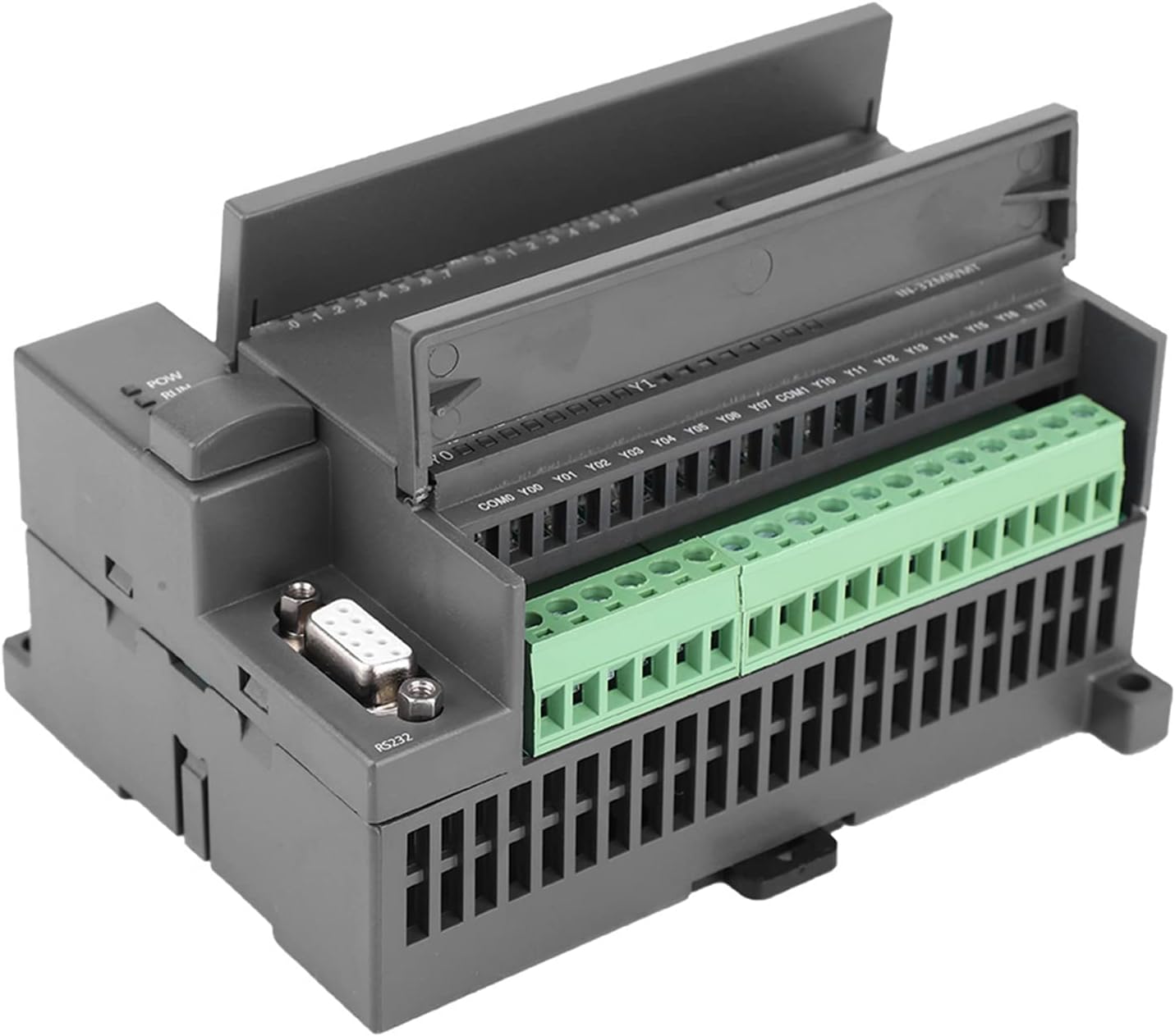 Hyuduo Programmable Logic Controller PLC Board 32-Bit MCU Ladder Programming Compatible with GX WORK2 FX1N Support HMI Link Industrial Control DC 24V