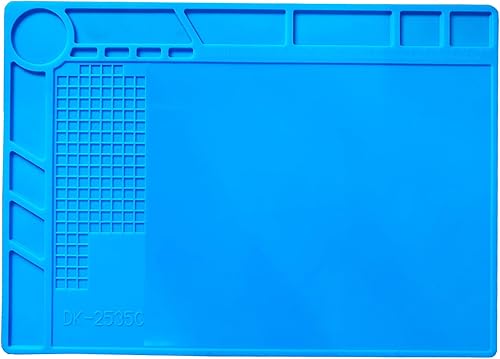 Alfombrilla de soldadura de silicona de 13.8 x 9.8 pulgadas, almohadilla de trabajo de reparación para banco de trabajo de soldadura Protenction -