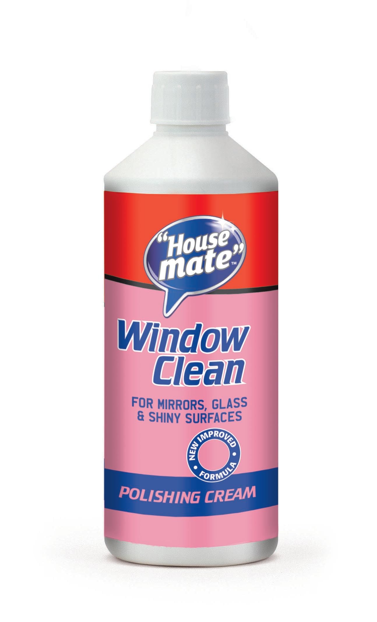 House Mate Window Clean 500ml – Streak-Free Glass Cleaner for Crystal Clear Windows, Powerful Cleaning Formula for Residential & Commercial Use, Easy-to-Use