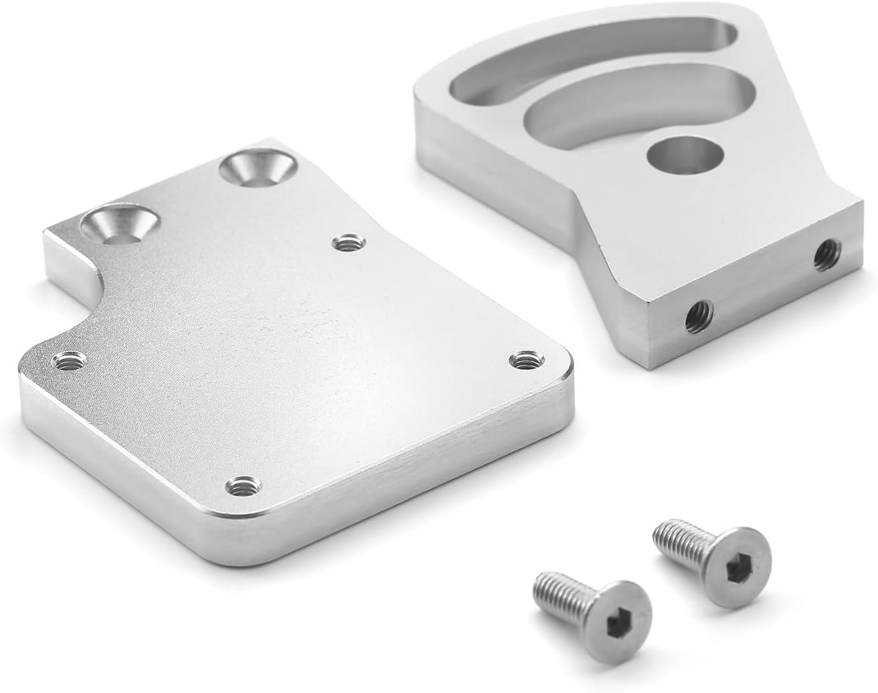 Aluminum Motor Mount Motor Base Seat RC Upgraded Parts for TRAXXAS Revo 2.5 Revo 3.3 RC Car, Silver