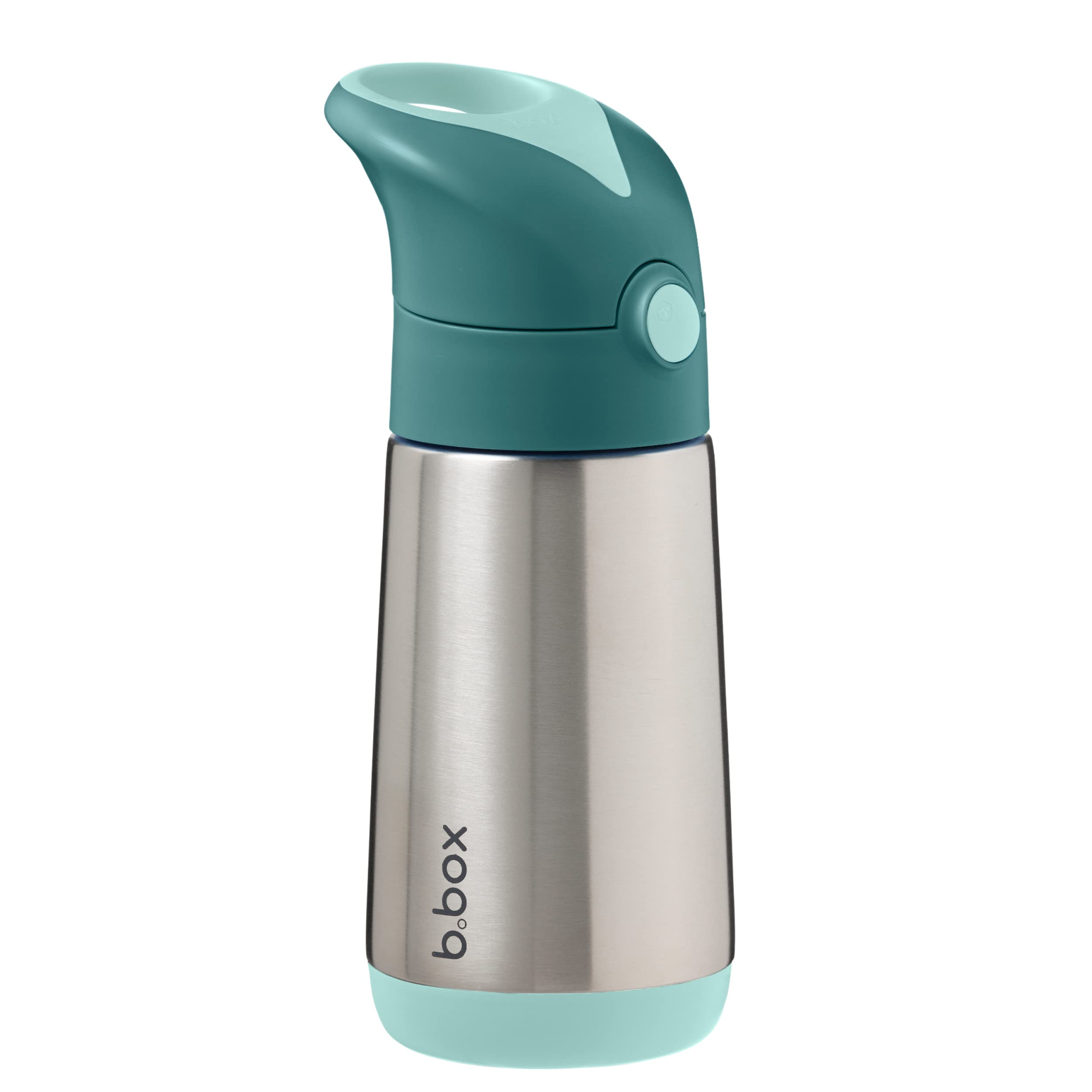 b.box Insulated Drink & Water Bottle |Stainless Steel with Triple Layer Insulation | Keeps Drinks Cold up to 8hrs, Warm up to 6hrs | 350ml/12oz (Emerald Forest)