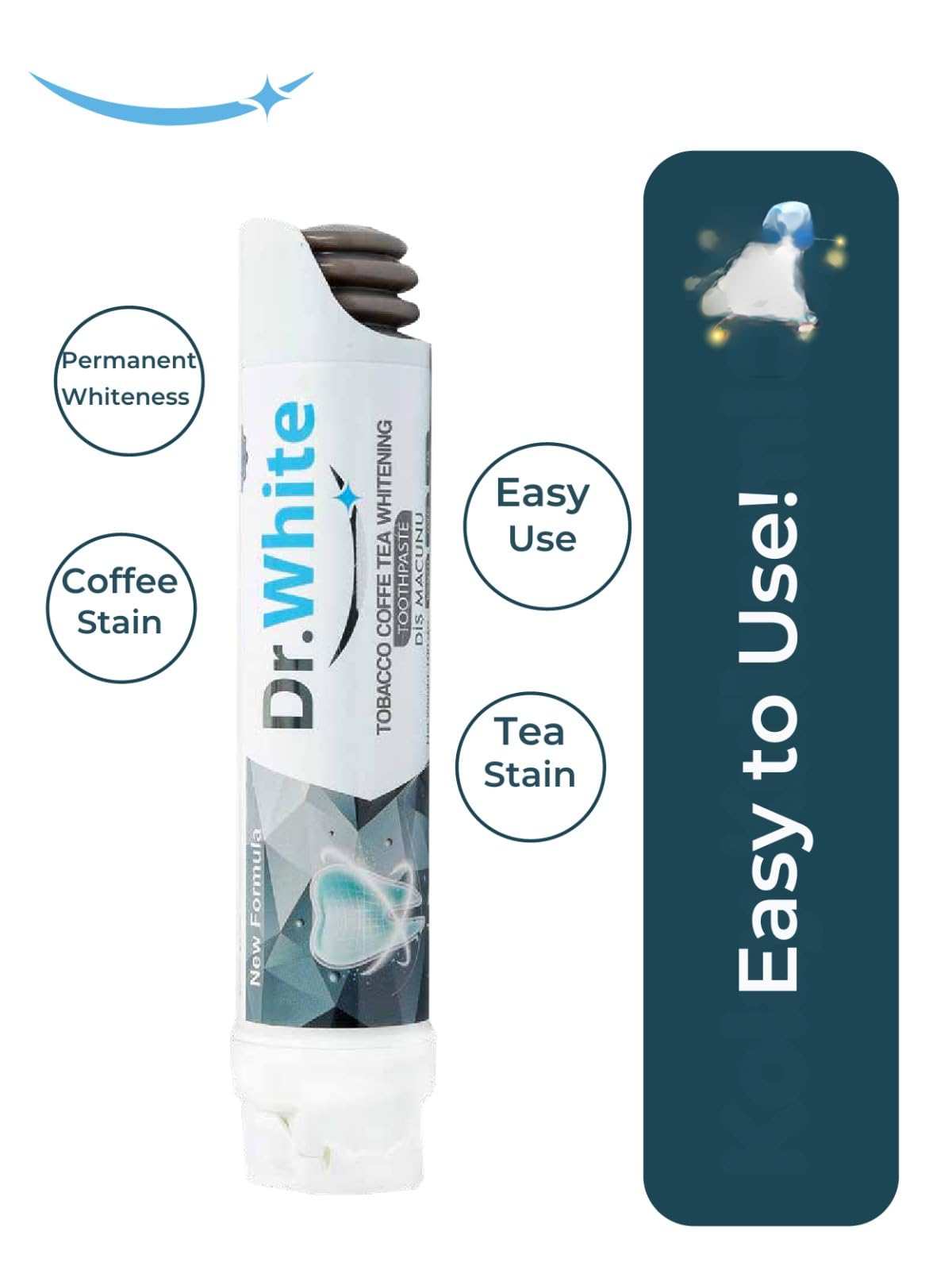 Dr.White Whitening Tobacco,Coffe, Tea Diş Macunu 100 Ml