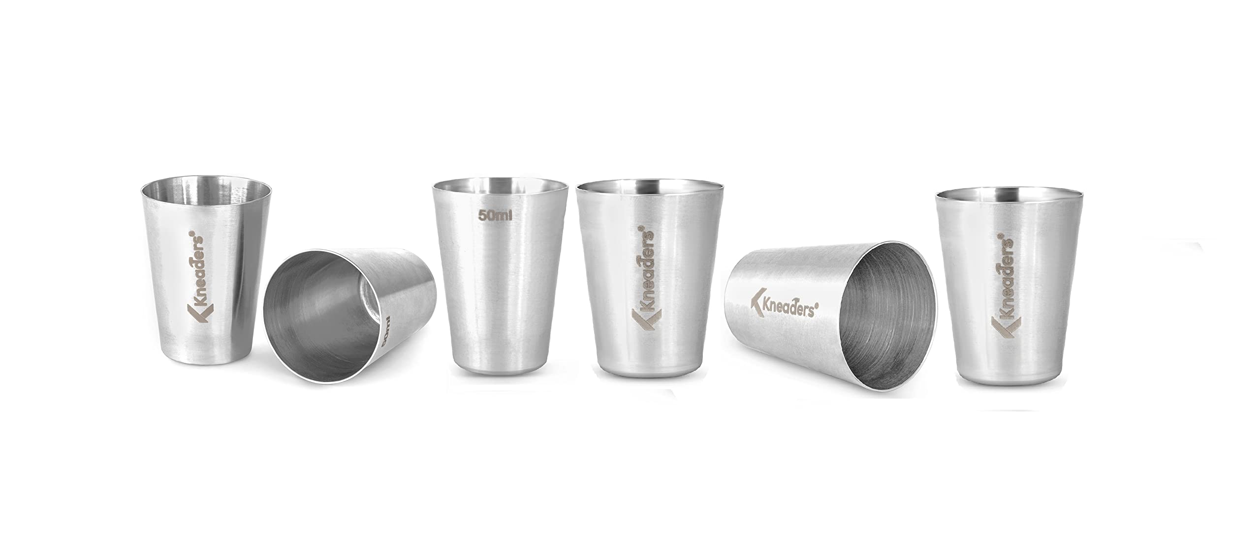 Stainless Steel Shot Glasses - Pack of 2 -1
