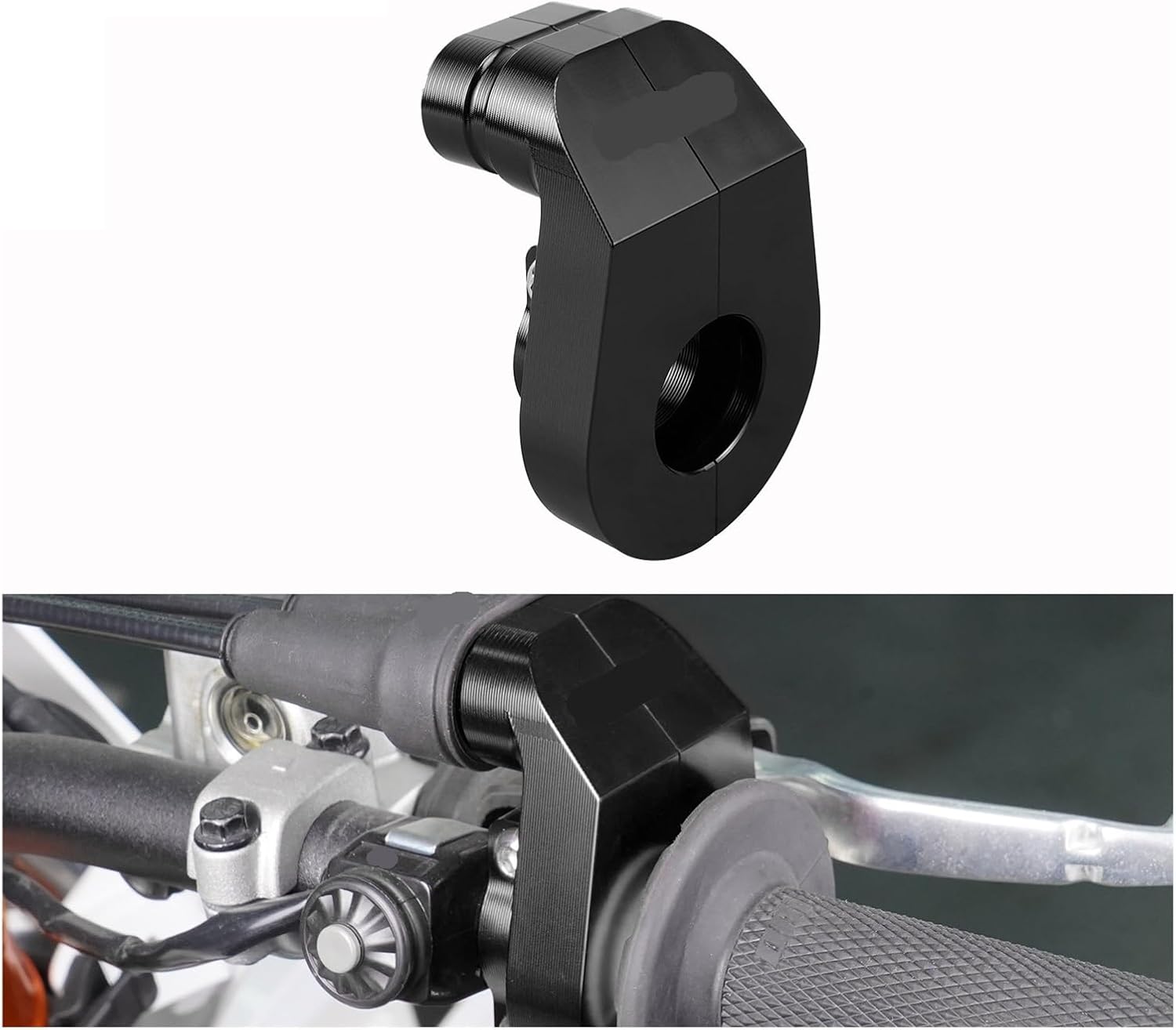 Kickstands Jiffy Stands Compatible with EXC 300 2023 EXC TPI 300 SX-F 450 Compatible with TE300 EC300 Throttle Control Casing Base Cover(Black)