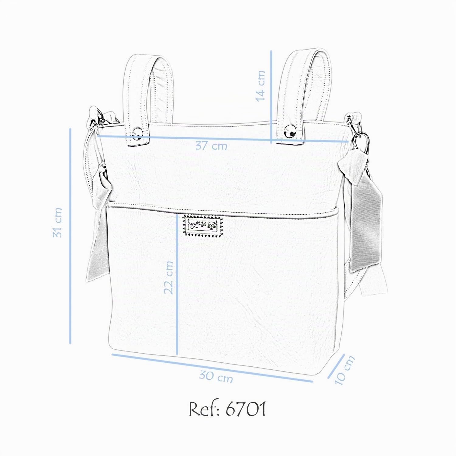 Rosy Fuentes Talega para silla de Paseo - Bolso para Silla de Paseo - Limpieza Sencilla 0-gris