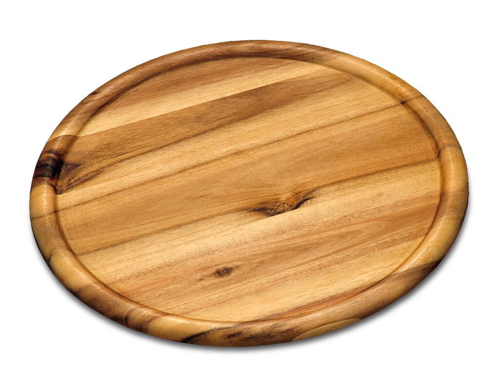 Kesper Acacia Pizza Plate, Brown