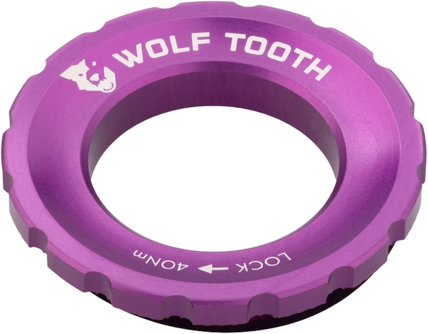 Wolf Tooth CenterLoleck Lockring, Ultraviolet Purple, Single/QR/12mm/15mm/20mm