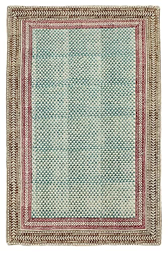 Casavani Hand Block Printed Boho Area Rug Hand Made Bordered Tassel Rug Cotton Easy Washable Rugs Floor Carpet For Doormat Entryway Living Room Bedroom Hallway Balcony 3X20 Feet Runner #TOP2