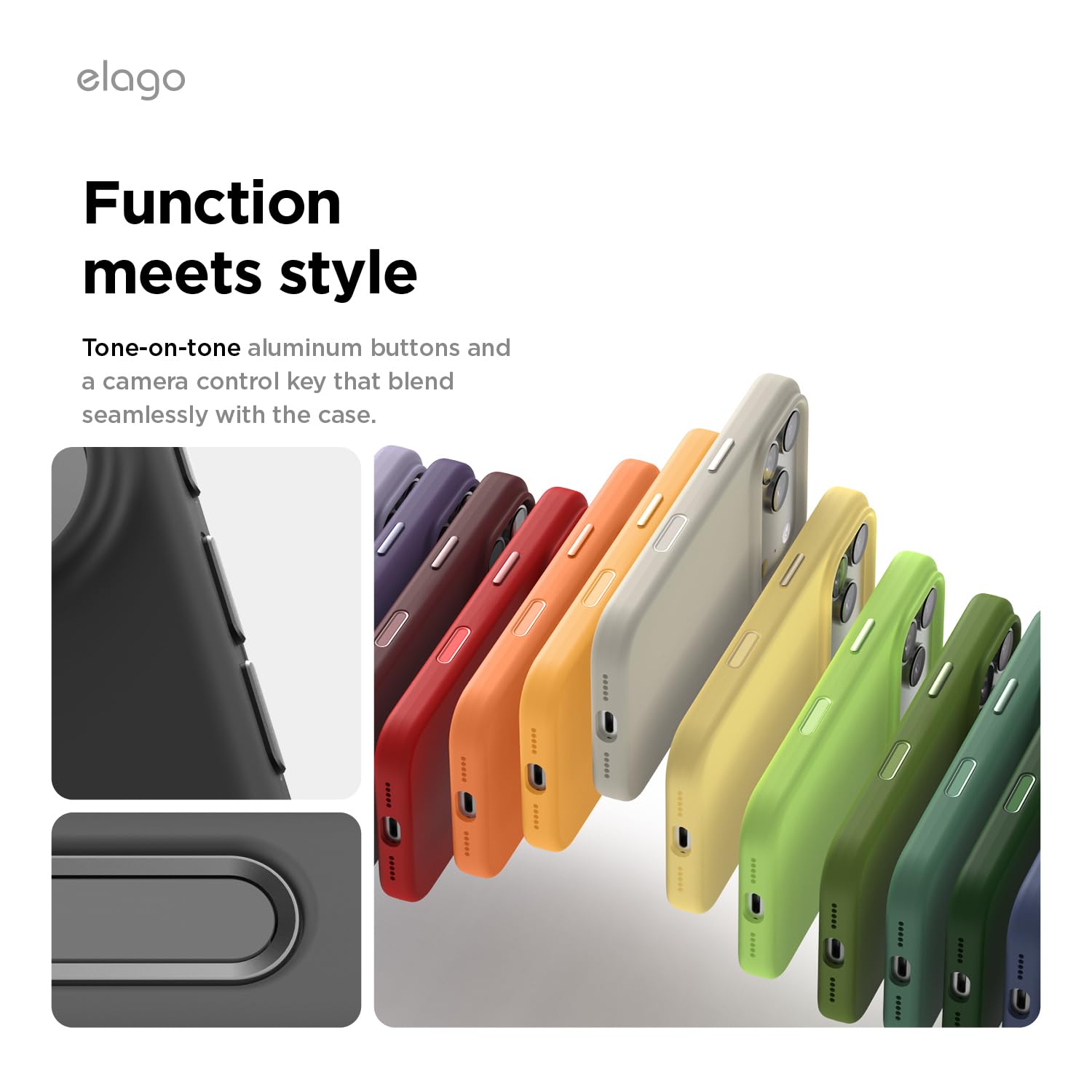 elago Cover Magnetica in Silicone Liquido per iPhone 17 Pro (6,3") – Compatibile con MagSafe, Antiurto, Sottile, Finitura Soft-Touch (Nero)
