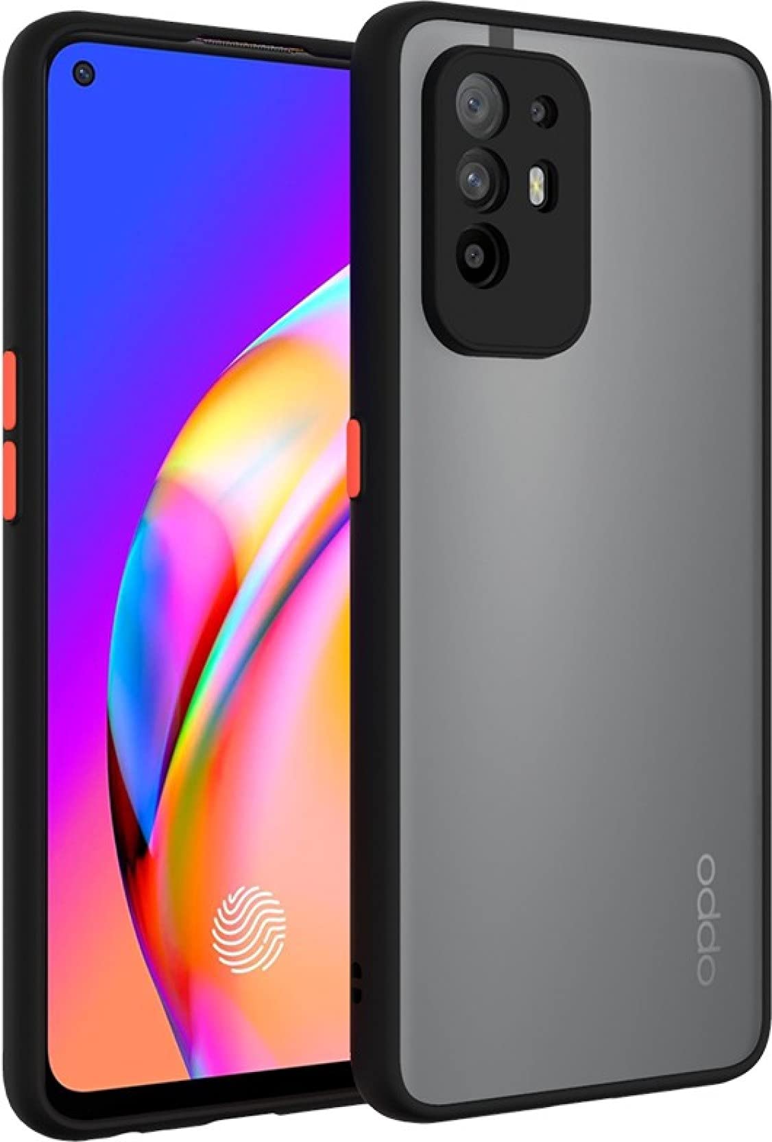 Glasgow Case Cover for Oppo F19 Pro Plus Shockproof Back Case Cover (Camera Protection) - Black (B098JMB2XB) Amazon Price History, Amazon Price Tracker