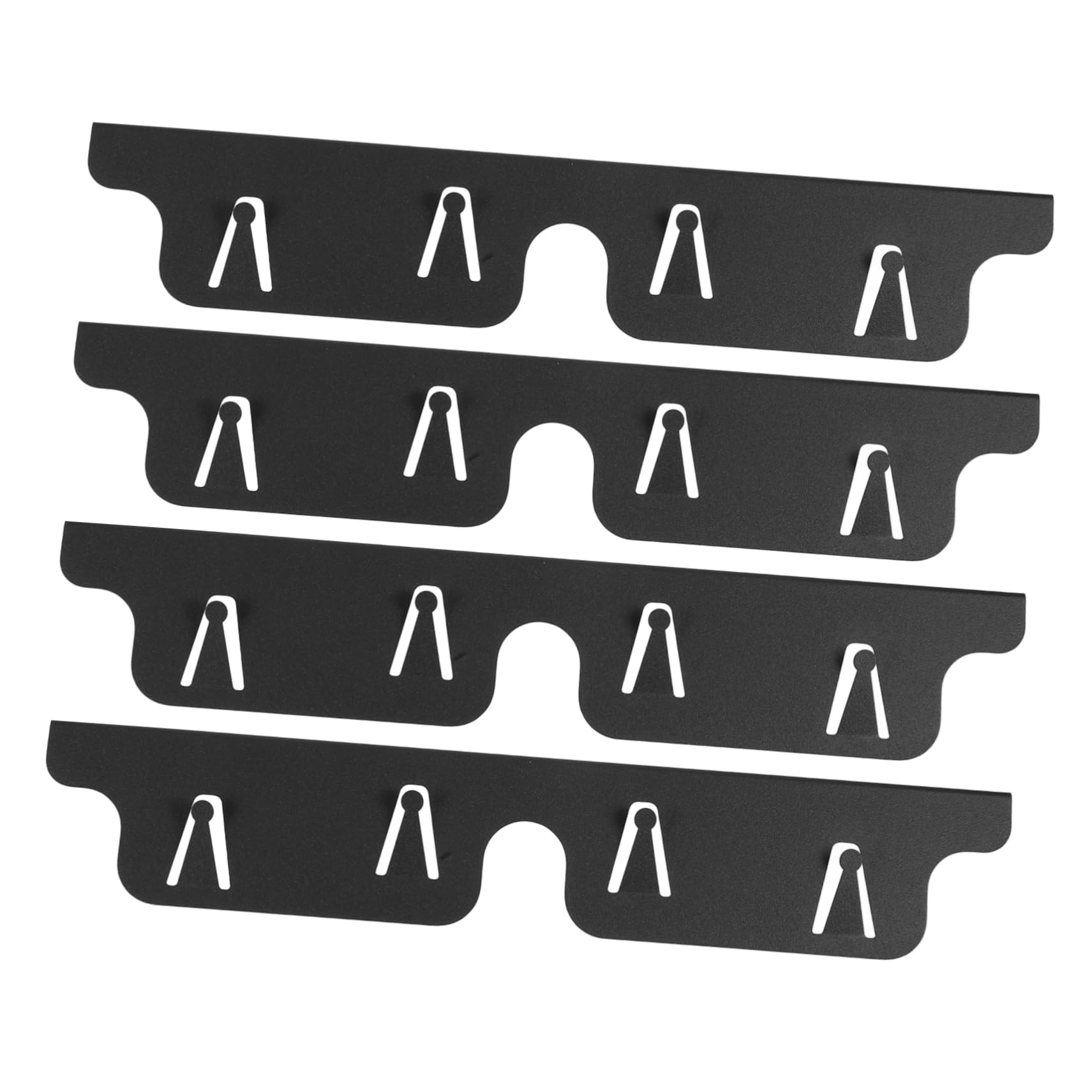 Abaodam Cache Plaque Électrique 16cm en Fer Noir, Kit de Garniture de Table de Cuisson pour Protéger les Espaces Entre Four et Poêle, Design Élégant et Facile à Nettoyer Cuisine