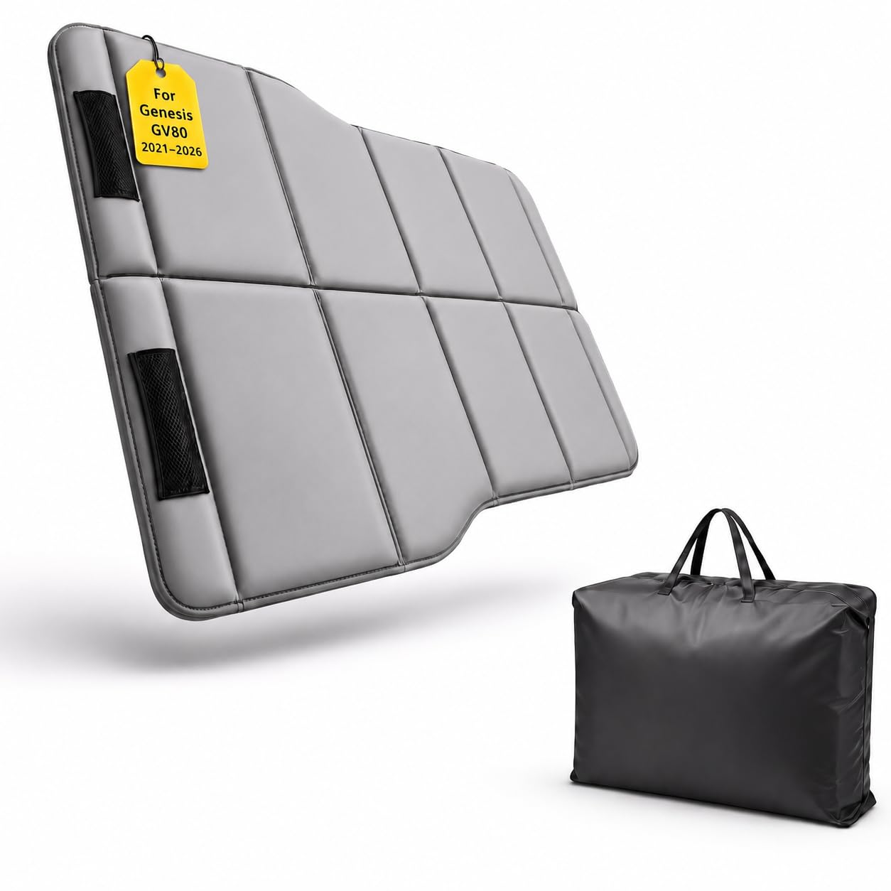 Car Mattress for 2021–2026 Genesis GV80, Upgraded Non-Inflatable Thickened Foam SUV Car Camping Mattress, Foldable Trunk Sleeping Pad Car Bed Mattress for Road Trips Camping Travel
