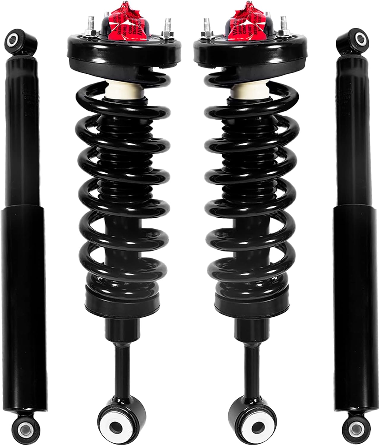 Front and Rear Complete Strut Spring Assemblies Shock Absorbers Compatible with 2004-2008 Ford F150#171361 911262