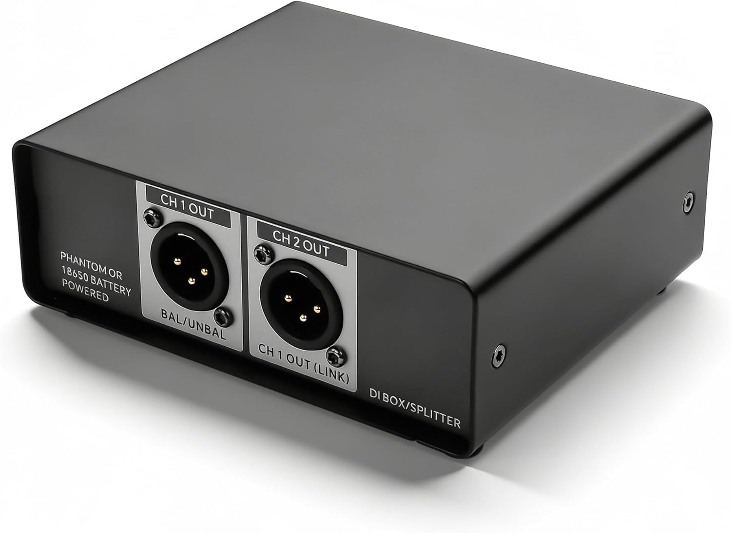 GINTOOYUN Audio Signal Isolator Multi Channel Canon 6.35mm High Impedance Output Input Isolator for Mixing Console, Broadcasting Vehicle, Director, Camera, etc (Audio Box)