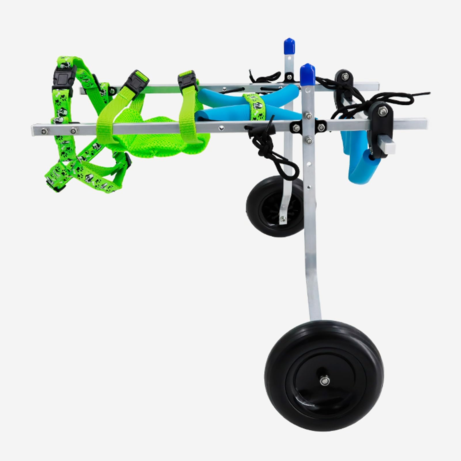 Carrello Cani Disabili Sedia a Rotelle per Cani/ gatti con 2 Ruote e Imbracatura, Rimorchio per Bici per Cani di Piccole Dimensioni per Zampe Posteriori Paralizzate, Carrello Leggero per Animali Domes
