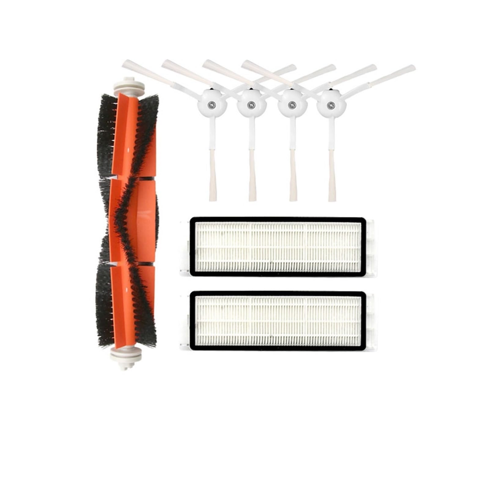 Kicici Compatible With Compatible With Rockrobo Vacuum V1/ Roborock S5 Max E3 S4 S5 S50 S6 Xiaomi 1S/ SDJQR01RR, SDJQR02RR Accessories Main Side Brush Filter(Set B)