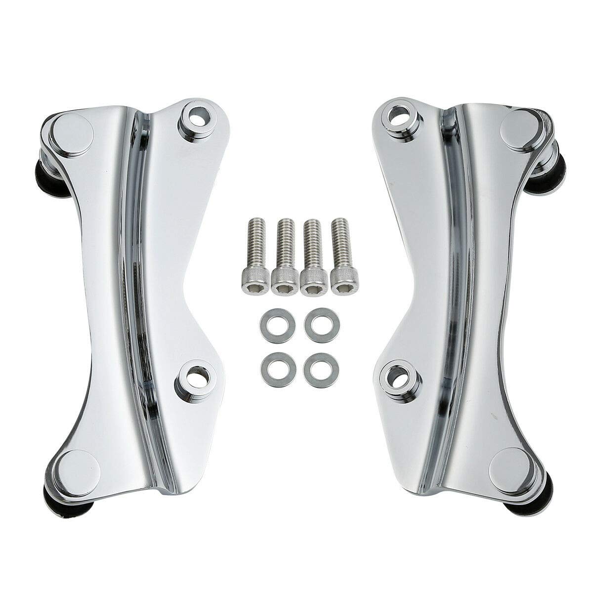 TCMT 2 x uchwyt do bagażnika motocykla, 14 cm, do Harley 2014-2025 Touring CVO Road King Road Glide Street Glide Electra Glide, zestaw 2 szt