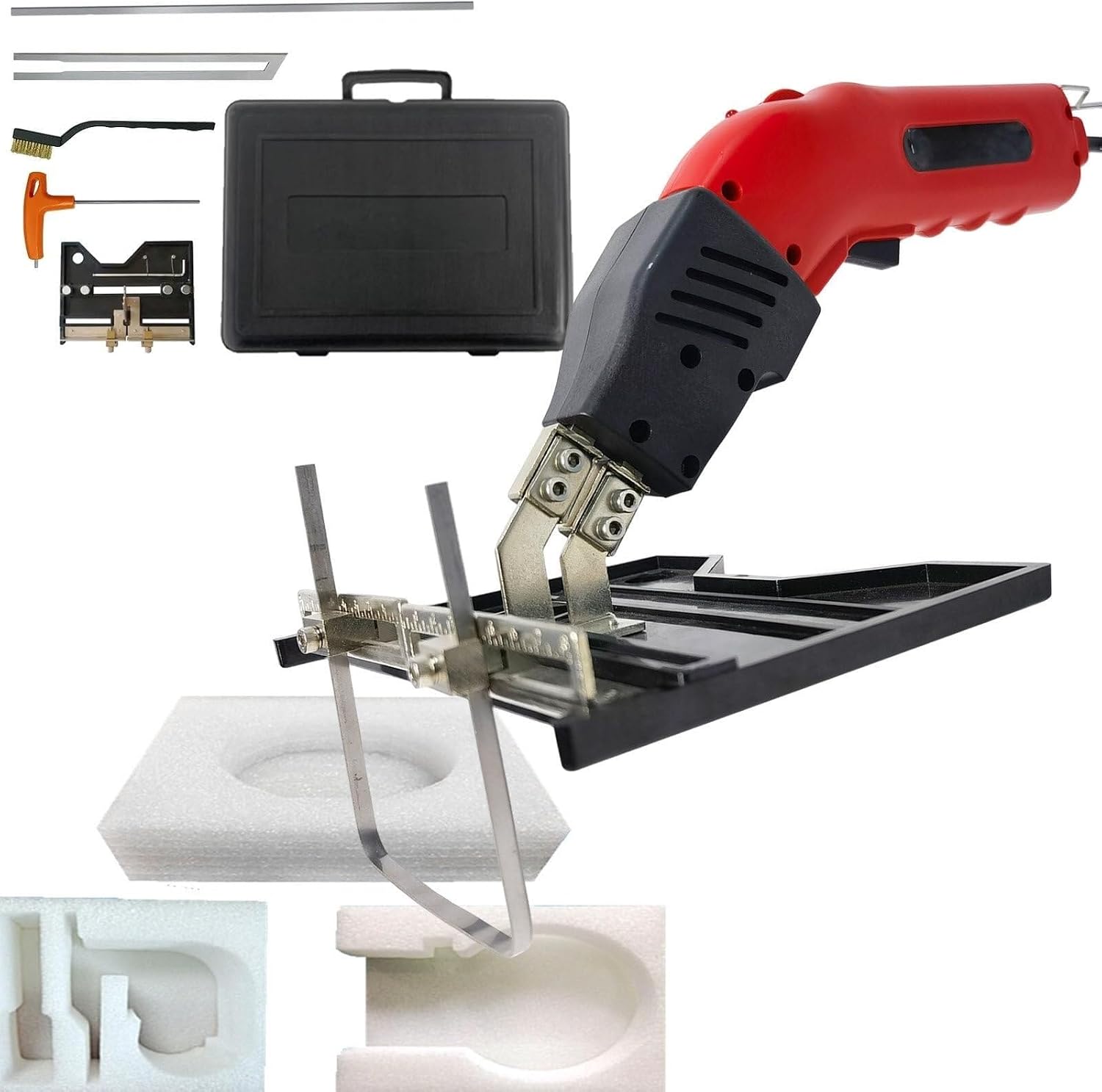 Sponge Cutting Tool Kit Foldable Blade 135° Adjustable Angle, Electric Hot Blade Foam Cutter 200 W 250 W for KT Board, Sponge(Ks250,110V)