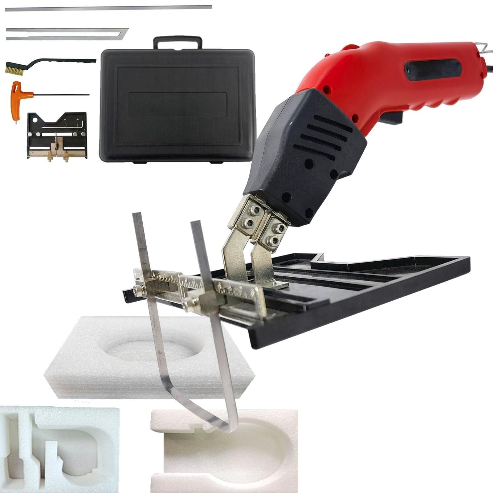 Sponge Cutting Tool Kit Foldable Blade 135° Adjustable Angle, Electric Hot Blade Foam Cutter 200 W 250 W for KT Board, Sponge(Ks250,110V)