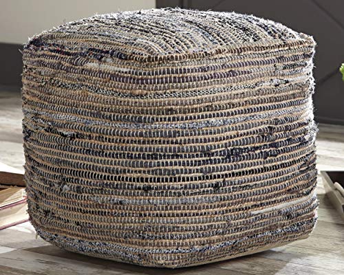 Signature-Design-by-Ashley-Absalom-Hemp-Pouf-16-x-16-Inches-Multicolored Signature Design by Ashley Absalom Hemp Pouf 16 x 16 Inches Multicolored