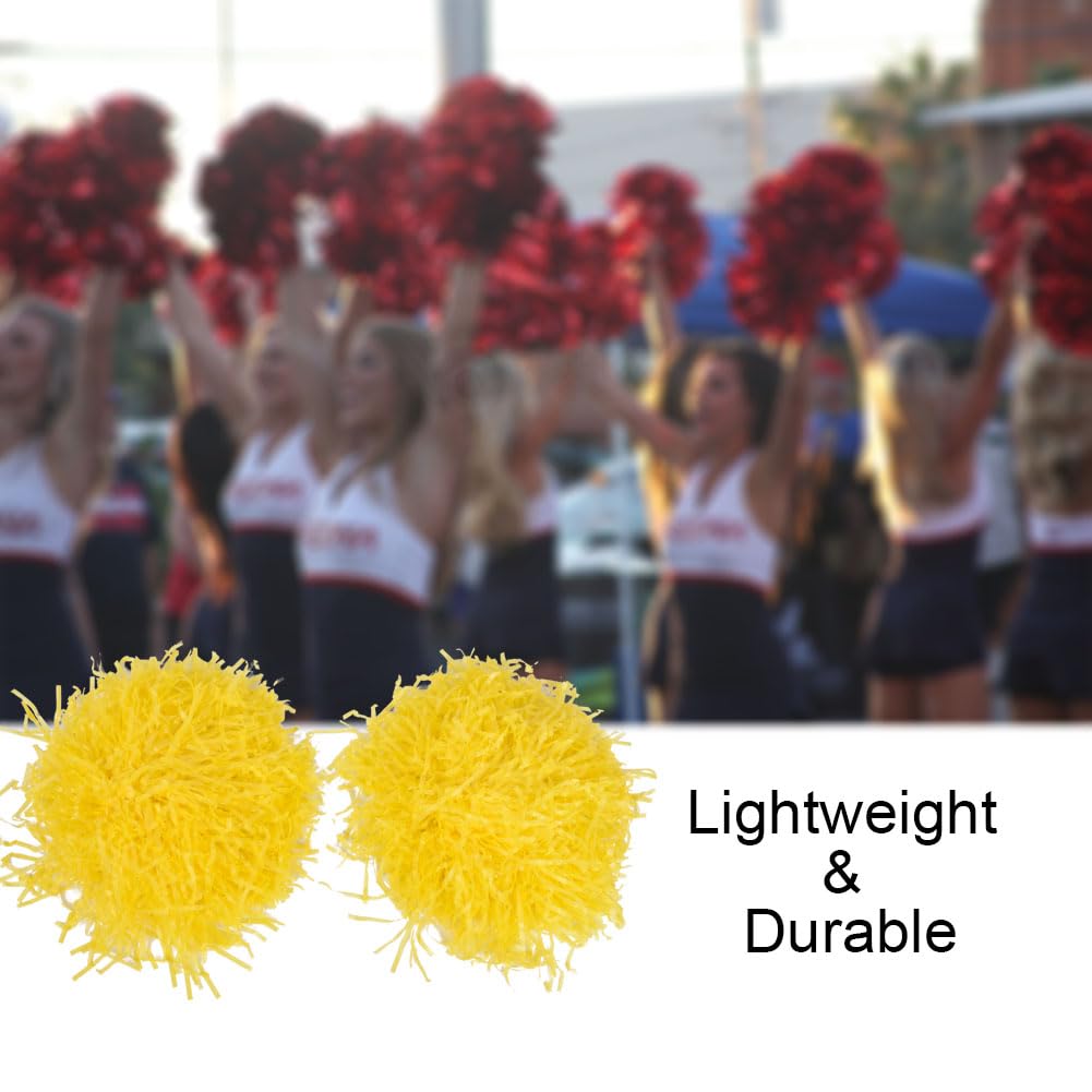 チアリーディング・チアダンス　ポンポン（黄色）【５つまとめ買い】 Amazon.co.jp: ZCYSRLQIN 3個 チアリーディングポンポンとチア
